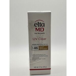 EltaMD UV Clear Tinted Face Sunscreen SPF 46 Broad Spectrum 1.7 oz NIB 2028 Exp